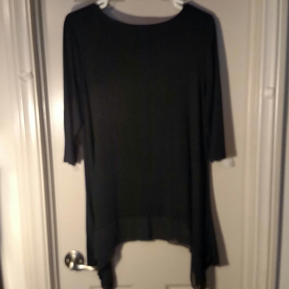 Helen and Heart Women's Black Cat Blouse XL - Picture 4 of 5